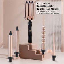 Normadia 5'li Çok Fonksiyonlu Saç Maşası Seti, Ayarlanabilir Isı ve Hızlı Isınma