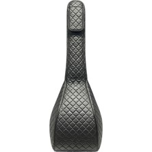 Erga Müzik Saz Kılıfı Suni Deri Kalın Kılıf Kapitoneli Kısa Sap Bağlama Kılıfı