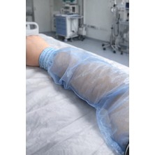 Besni Ticaret Tek Kullanımlık 3 Lastikli Ribanalı Kolluk Mavi 100 Adet