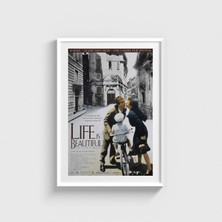 Domirus Life Is Beautiful (1997) Film Posteri Çerçeveli Tablo Ev Oda Duvar Dekorasyonu