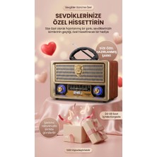 Yusuf Türkmen Sevgililer Günü Kişiye Özel Şarkı Yüklü USB + Nostaljik Gramafon Radyo Hatıra Seti