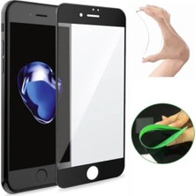 Teknoparkta Apple iPhone 6s Ekran Koruyucu Seramik Nano Cam Esnek Tam Full Kaplayan Kırılmaz Siyah