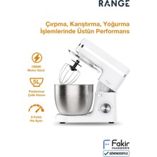 Özbience Range Fixroll Mutfak Şefi, Hamur Yoğurma ve Stand Mikser, Beyaz