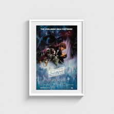 Domirus Star Wars: The Empire Strikes Back (1980) Film Posteri Çerçeveli Tablo Ev Oda Duvar Dekorasyonu