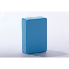 Max Tech Profesyonel Yoga Bloğu - Yüksek Yoğunluklu Eva Köpük Destek Bloğu (Mavi)