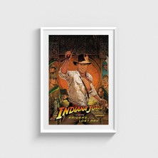 Domirus Indiana Jones Raiders Of The Lost Ark (1981) Film Posteri Çerçeveli Tablo Ev Oda Duvar Dekorasyonu