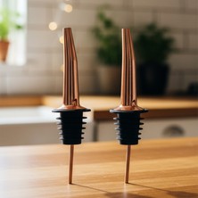 Snippy Tiny - 2'li Yağdanlık ve Şişe Ucu Yağdanlık Tıpası Paslanmaz Çelik Damlatmaz Tıpa