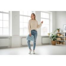 Pitaya Sanat El Örgüsü Turkuaz Çanta