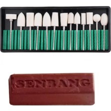 PremiumPort Gravür ve Mücevher Parlatma Seti, 12 Parça Keçe ve Balmumu Araçları