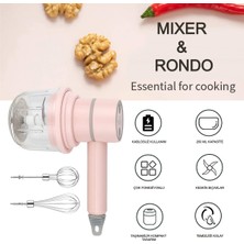 Özbience Kablosuz Taşınabilir Çırpıcı Mixer, Rondo, 250 Ml, Çelik, 3 Bıçaklı