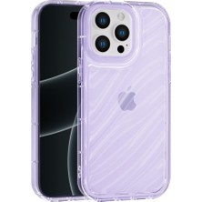 Vissona iPhone 13 Pro Max Uyumlu Telefon Kılıfı Kamera Çıkıntılı Kabartmalı Parlak Desenli Darbe Emici Silik