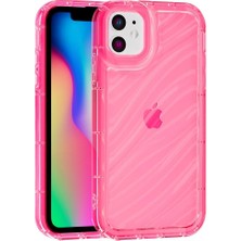 Vissona iPhone 11 Uyumlu Telefon Kılıfı Kamera Çıkıntılı Kabartmalı Parlak Desenli Darbe Emici Silikon Kılıf