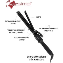 Allians Saç Maşası, 450°C Isı, 22MM, Profesyonel Kullanım Için Uygun