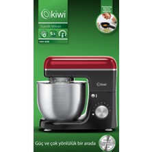 Özbience Kırmızı 5,3 Lt Hamur Yoğurma ve Stand Mikseri 1300W, 8 Hız