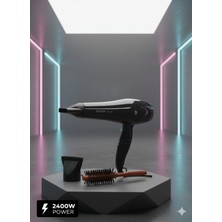 Normadia Güçlü 2400W Profesyonel Saç Kurutma Makinesi, Daraltıcı ile Kullanım