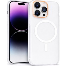 Vissona iPhone 15 Pro Uyumlu Magsafe Wireless Şarj Özellikli Mat Sert Arka Kapak Kılıf