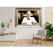 Giyense Gümüş Çerçeveli Pspartulu Atatürk Tablo A76