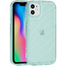 Vissona iPhone 11 Uyumlu Telefon Kılıfı Kamera Çıkıntılı Kabartmalı Parlak Desenli Darbe Emici Silikon Kılıf