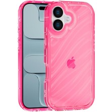 Vissona iPhone 17 Uyumlu Telefon Kılıfı Kamera Çıkıntılı Kabartmalı Parlak Desenli Darbe Emici Silikon Kılıf