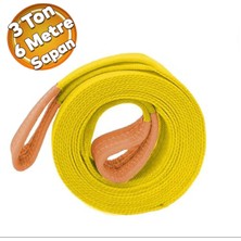 PremiumPort 3 Ton, 6 Metre Polyester Sapan, Güçlü ve Dayanıklı Çekim Aracı
