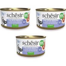Schesir Ton ve Orfoz Jöleli Tamamlayıcı Kedi Konservesi 70 Gr. x 3 Adet