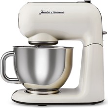 Özbience Krem Renkli Vintage Stil Stand Mikser, Güçlü ve Kullanışlı Tasarım