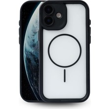 Vissona iPhone 16 Plus Uyumlu Kamera Korumalı Magsafe Wireless Şarj Özellikli Mat Silikon Siyah Renkli Silik