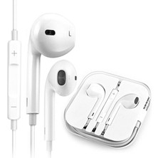 Bategen Beyaz 3.5mm Jack Girişli Kablolu Kulak Içi Kulaklık Ios ve Android Uyumlu Tüm Cihazlarla Uyumlu Mikrofonlu