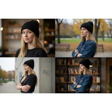 Pitaya Sanat El Örgüsü Siyah Bere