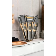 Normadia Yok RD-6360 3 Başlıklı Tıraş Makinesi, Profesyonel Kullanım, Altın Renk
