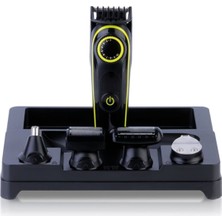 Normadia Pratik Kuru Erkek Bakım Seti, Saç, Sakal ve Vücut Için, Güçlü Şarjli Siyah