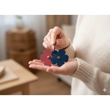 Tozren Deri Papatyalı  Deri El İşçilikli  Hakiki Deri Hediyelik Anahtarlık, "Kurtarıcı Hediye"