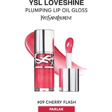 Yves Saint Laurent Yeni 9 Cherry Flash 8 Saat Boyunca Kalıcı Dolgunlaştırıcı Etkili Dudak Parlatıcısı 6 ml