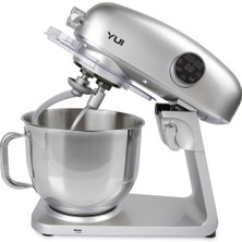 Özbience Gümüş Stand Mikser, 1800W, 8l, Dayanıklı Döküm Metal Gövde