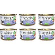 Schesir Ton ve Orfoz Jöleli Tamamlayıcı Kedi Konservesi 70 Gr. x 6 Adet