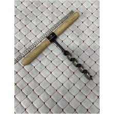 PremiumPort El Burgusu Ahşap Saplı 24MM Kamp ve Doğa Sporları Matkap