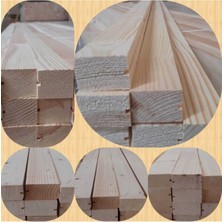 PremiumPort Ahşap Çıta 3,5cm x 5,8cm x 210CM – 4 Adet, Silinmiş Kereste