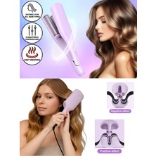 Allians Mor LED Göstergeli Seramik Su Dalgası Wag Saç Maşası