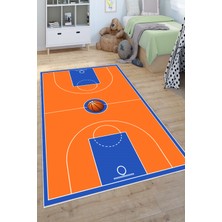 Pelura Halı Basketbol Sahası Desenli Yıkanabilir Kaymaz Taban Çocuk Oyun Halısı