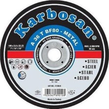 PremiumPort 180X3.0X22.23 Düz Metal Kesme Taşı 5'li Paket