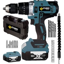 PremiumPort Darbeli Çift Akülü Vidalama 58V 8AH Metal Mandren X-T Seri