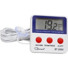 PremiumPort Alarmlı ve Mıknatıslı Dijital Buzluk ve Buzdolabı Termometresi