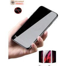 Teknoparkta Oppo A16 A16S Hayalet Ekran Koruyucu Privacy Gizlilik Filitreli Tam Kaplayan Cam