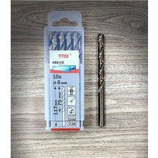 PremiumPort Kobalt Metal Paslanmaz Matkap Ucu 8 mm Yüksek Performans, Dayanıklı