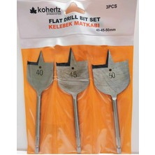 PremiumPort 40-45-50MM 3'lü Yaprak Kelebek Matkap Seti