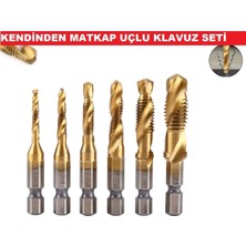 PremiumPort Klavuz Seti 1/4 Bıts Kendinden Matkap Uçlu M3 M4 M5 M6 M8 M10