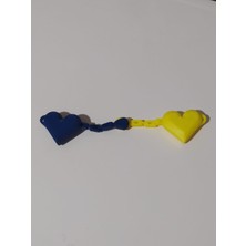 3D Futuristic Takım Sevgisi Bağlasın Kalpleri Istenilen Renkte Kalp Anahtarlık