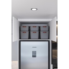 Mutfak Köşesi Boxify 6 Adet Çok Amaçlı Düzenleyici Kapaklı Kutu, Dekoratif Saklama Kutusu - 3ADET 15L 3 Adet 10L