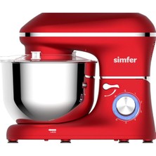 Özbience 5,5l Stand Mikser 1400W Kırmızı, Güçlü ve Şık Tasarım