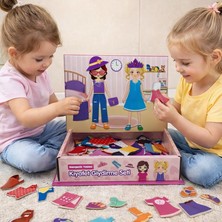 Manyetik Kıyafet Giydirme Seti | Giyinme Becerileri Öğreten Eğitim Oyuncak